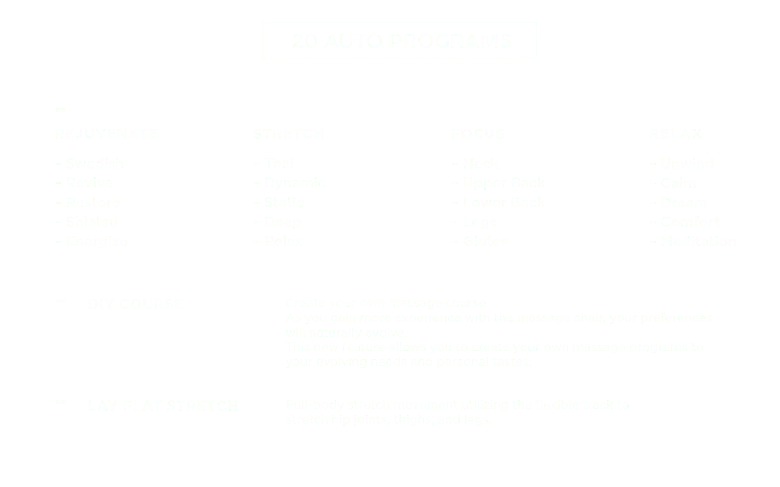 20 Auto Programs 