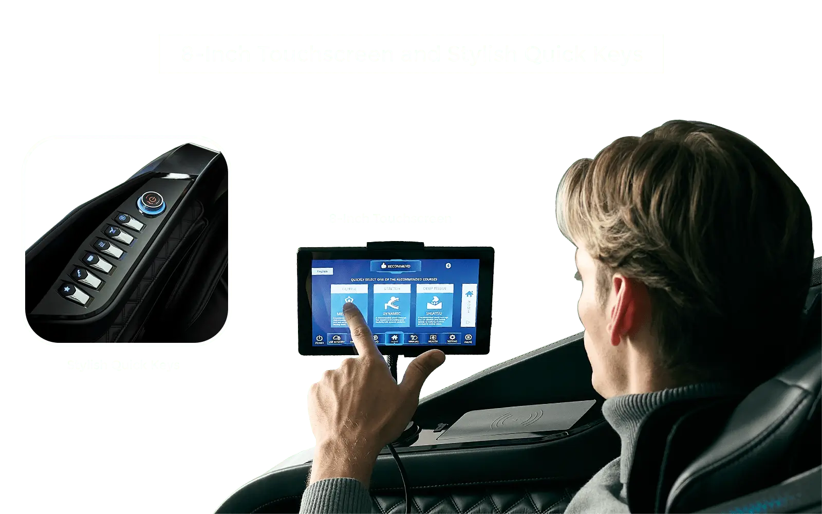  8-Inch Touchscreen and Stylish Quick Keys